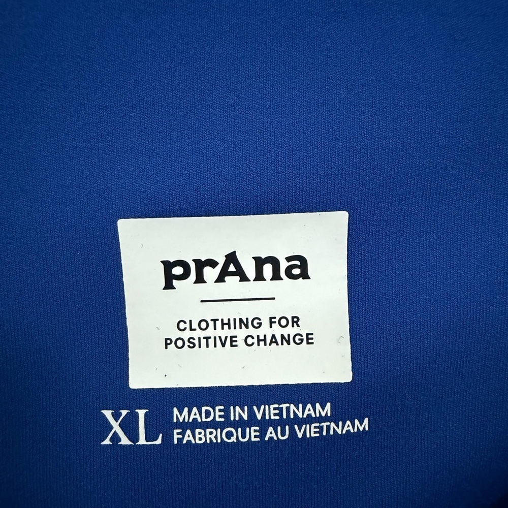 prAna 7/8 Legging XL Cobalt Blue Ribbed Pockets - Picture 4 of 8